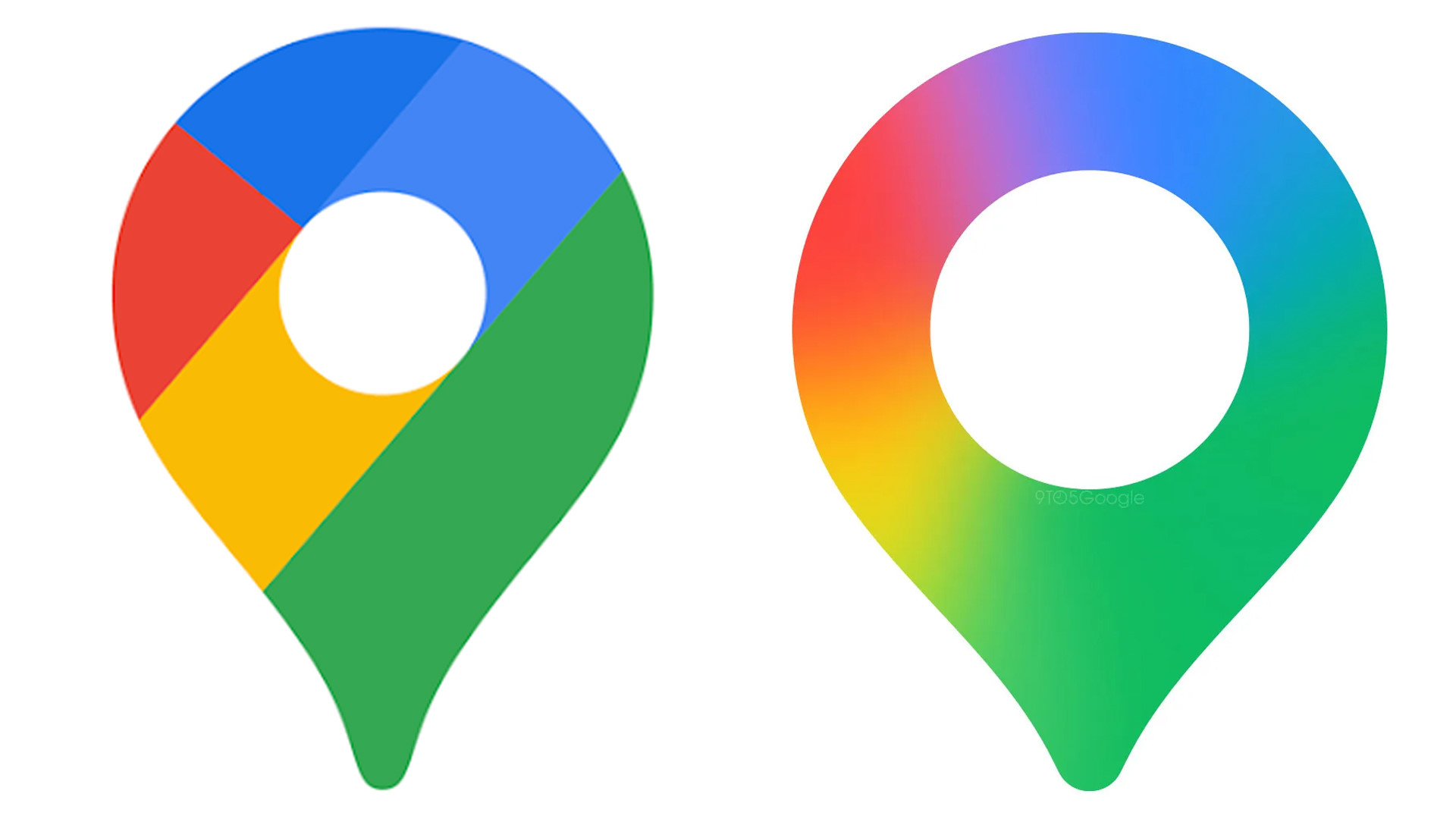 Google Haritalar eski ve yeni logo